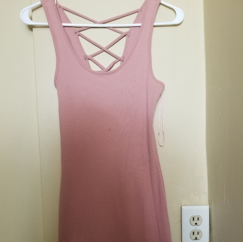 Pink Bodycon Mini Dress